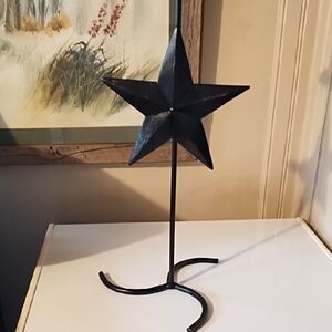 Black Star Candle Holder